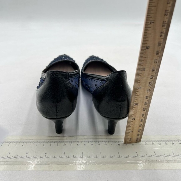 XYD Blue Mesh Heels with Rhinestones - Picture 6 of 9